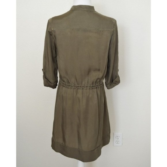 Diane Von Furstenberg olive Dress 8, like new - Picture 4 of 8